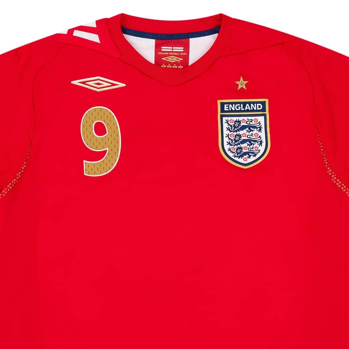 2006-08 England Away Shirt Rooney #9 - 9/10