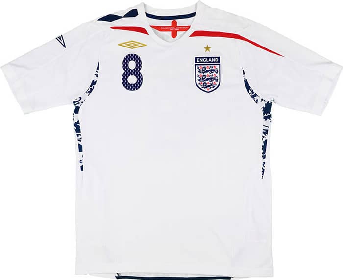 2007-09 England Home Shirt Lampard #8 - 6/10 - (XL)