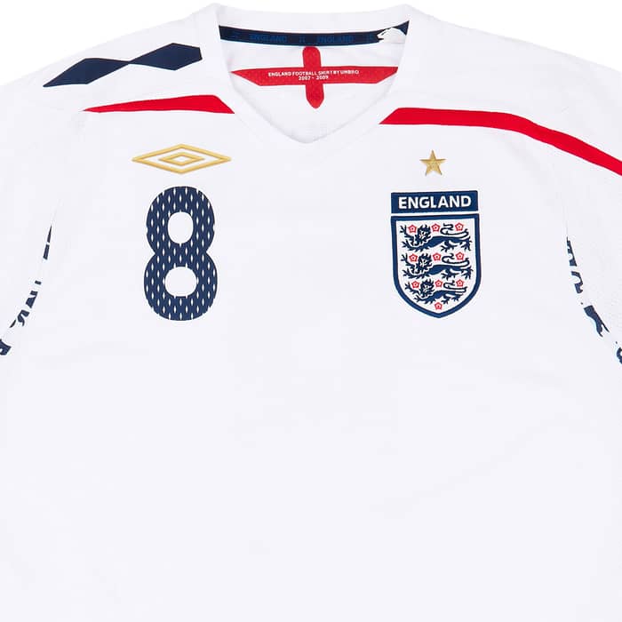 2007-09 England Home Shirt Lampard #8 - 8/10