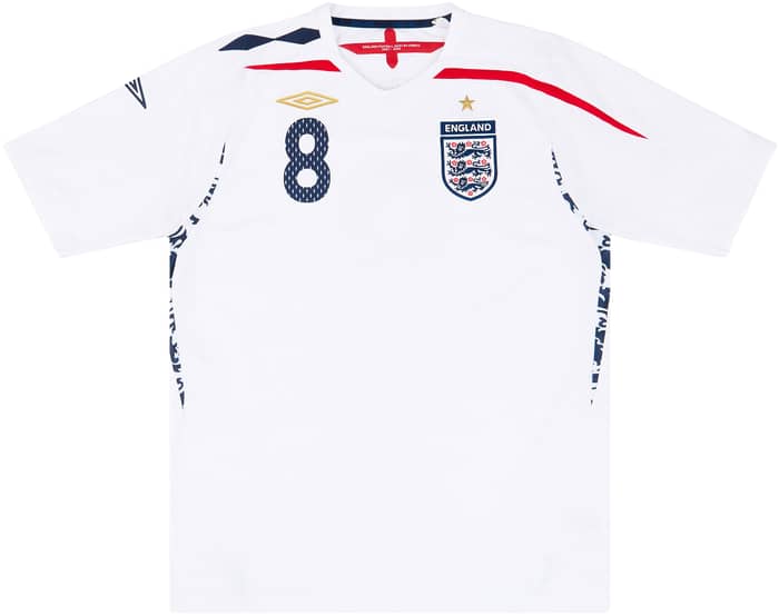 2007-09 England Home Shirt Lampard #8 - 8/10