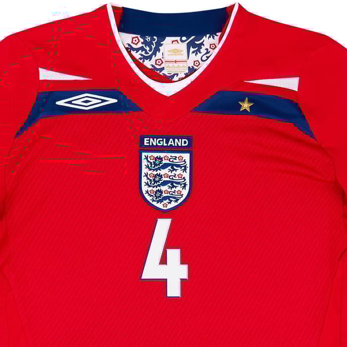 2008-10 England Away Shirt Gerrard #4 - 8/10