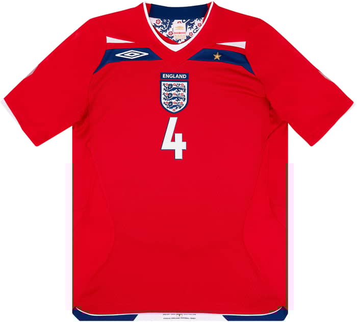 2008-10 England Away Shirt Gerrard #4 - 8/10