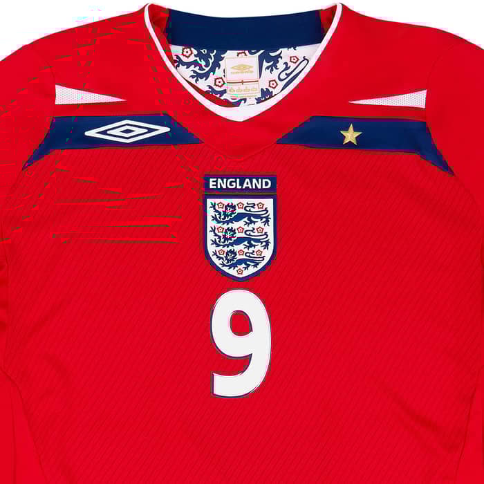 2008-10 England Away Shirt Rooney #9 - 8/10