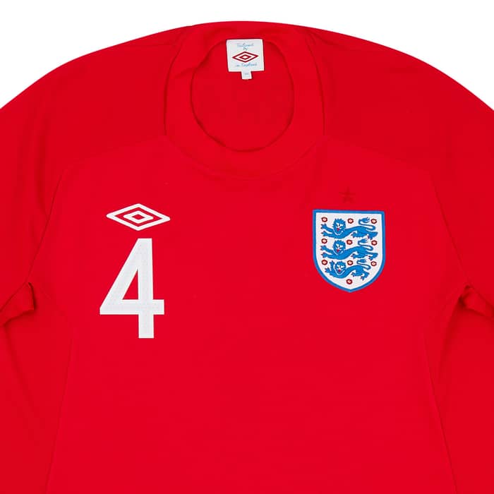 2010-11 England Away Shirt Gerrard #4 - 8/10 - (M)