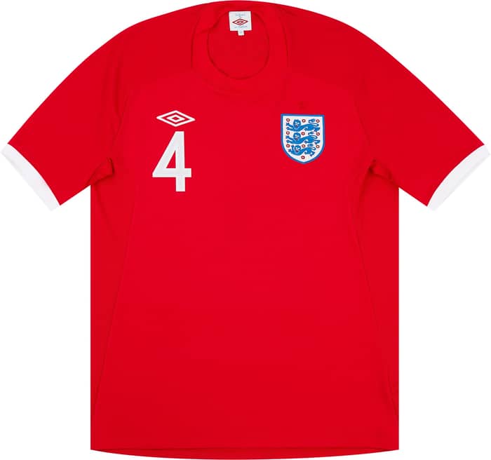 2010-11 England Away Shirt Gerrard #4 - 8/10 - (M)