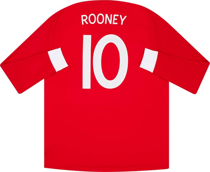 2010-11 England Away L/S Shirt Rooney #10 - 8/10 - (XL)