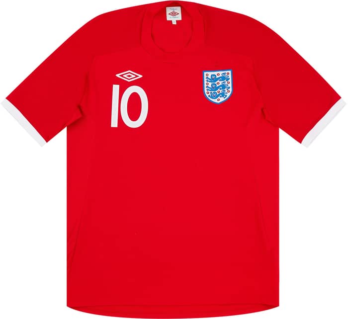 2010-11 England Away Shirt Rooney #10 - 6/10