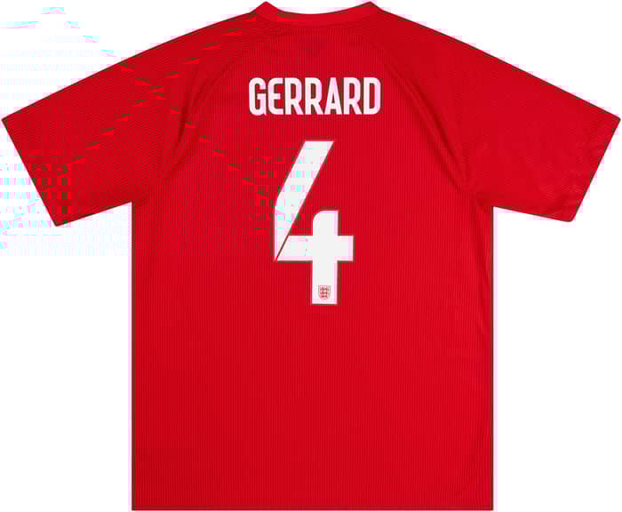 2014-16 England Away Shirt Gerrard #4 - 8/10 - (XL)