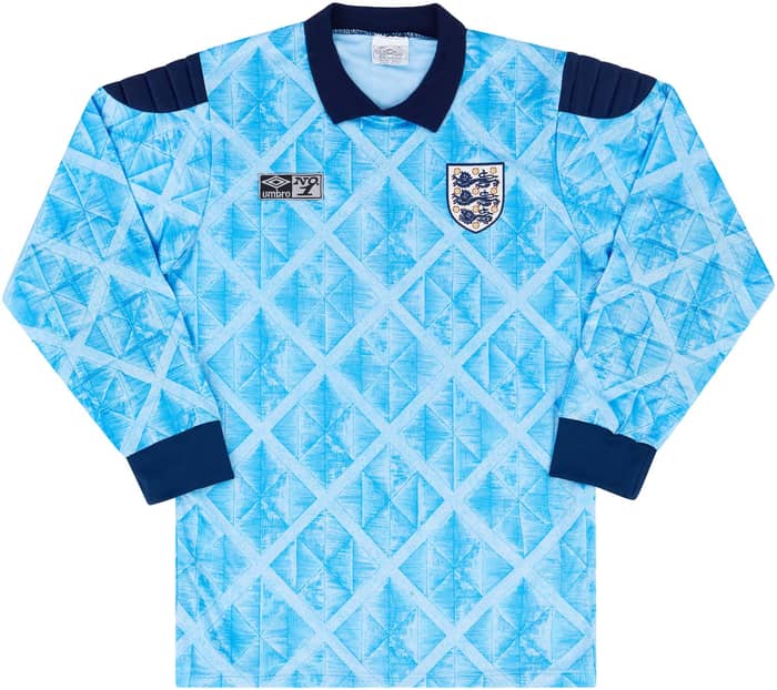 1990-92 England GK Shirt - 8/10 - #1 (Shilton) M
