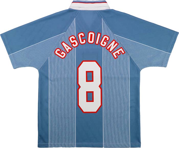 1996-97 England Away Shirt Gascoigne #8 - 6/10 - (XXL)