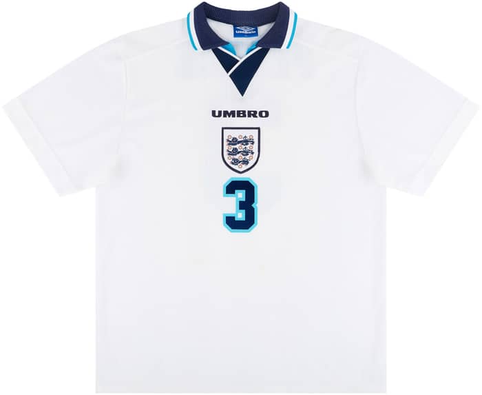 1995-97 England Home Shirt Pearce #3 - 8/10 - (XXL)