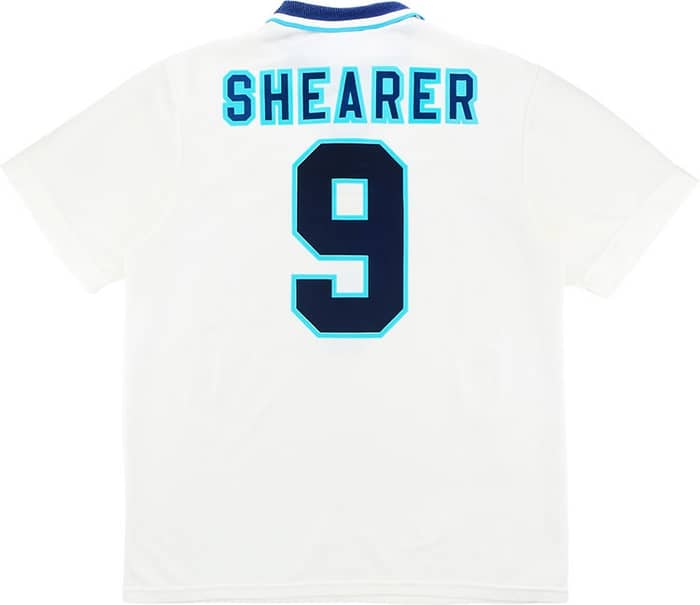 1995-97 England Home Shirt Shearer #9 - 6/10 - (L)