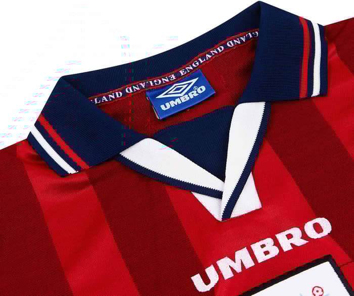 1997-99 England Away Shirt Southgate #6 - 8/10 - (XL)