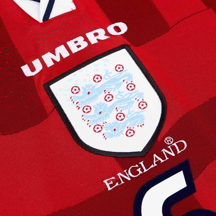 1997-99 England Away Shirt Southgate #6 - 8/10 - (XL)