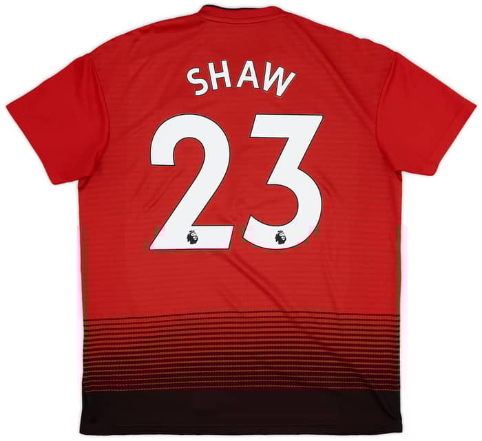 2018-19 Manchester United Home Shirt Shaw #23 - 9/10 - (L)