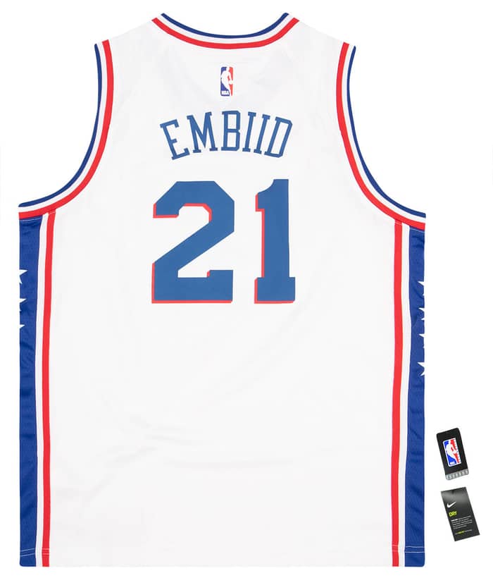 2018-19 Philadelphia 76ers Embiid #21 Nike Swingman Jersey (Home) Y - W/Tags