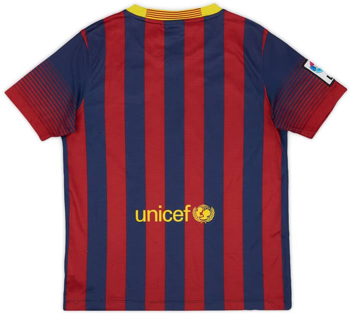 2013-14 Barcelona Home Shirt - 8/10 - (L.Boys)