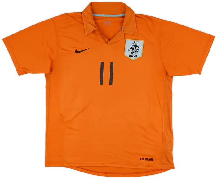 2006-08 Netherlands Home Shirt Robben #11 - 9/10 - (L)
