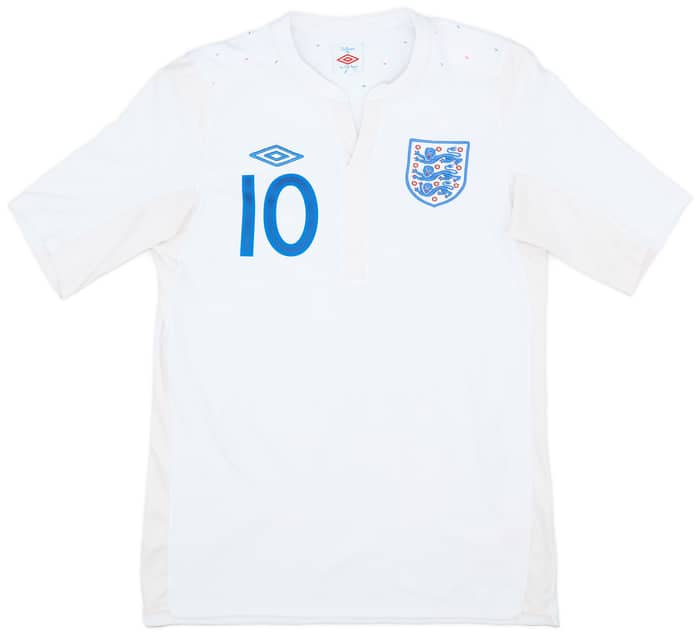 2010-11 England Home Shirt Rooney #10 - 8/10 - (M)