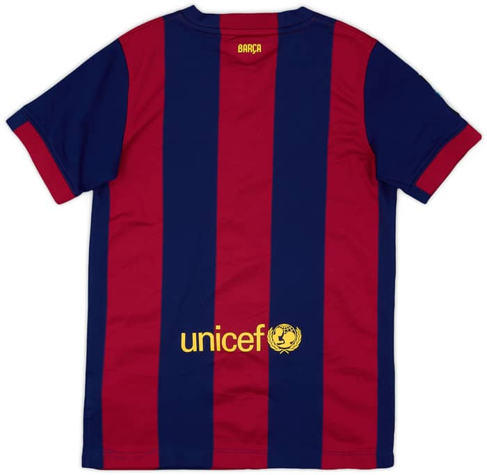 2014-15 Barcelona Home Shirt - 9/10 - (M.Boys)