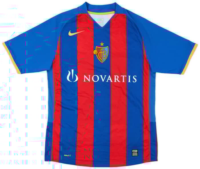 2009-10 FC Basel Home Shirt Stocker #14 - 8/10 - (S)
