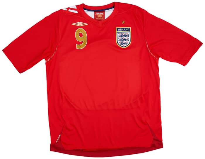 2006-08 England Away Shirt Rooney #9 - 7/10 - (L)