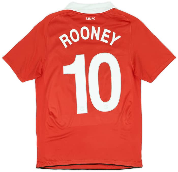 2010-11 Manchester United Home Shirt Rooney #10 - 7/10 - (S)