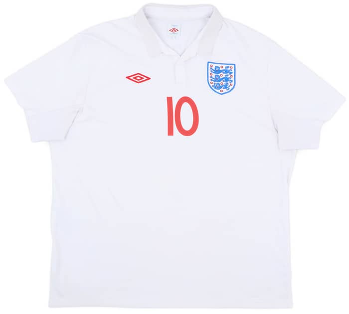 2009-10 England Home Shirt Rooney #10 - 6/10 - (XXL)