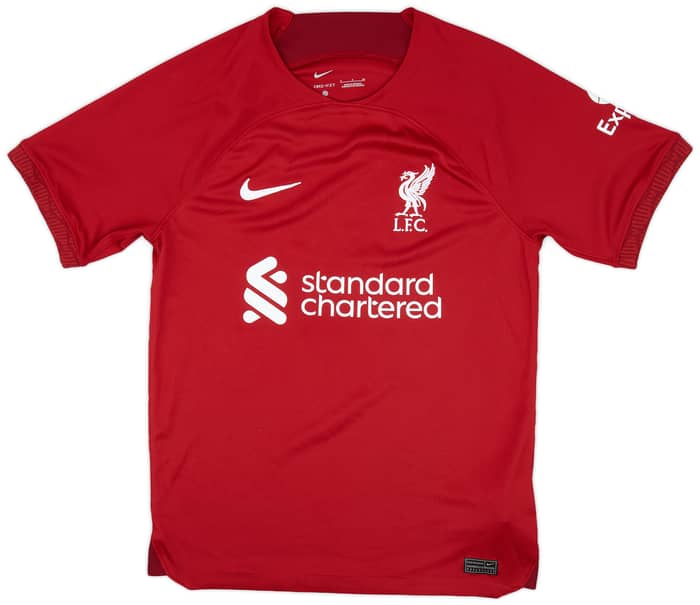 2022-23 Liverpool Home Shirt Virgil #4 - 9/10 - (S)