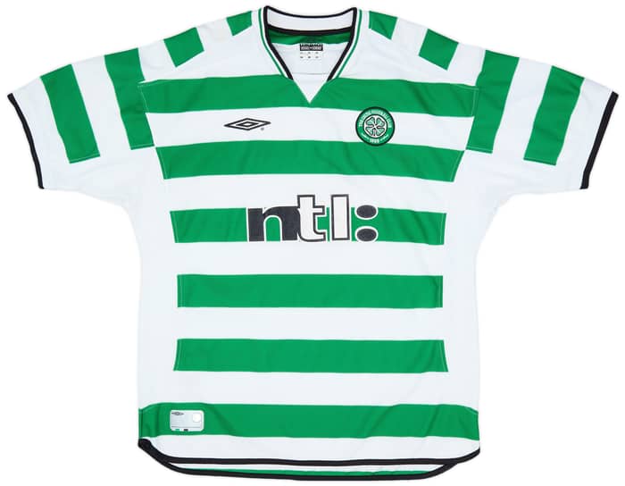 2001-03 Celtic Home Shirt Larsson #7 - 5/10 - (XL)