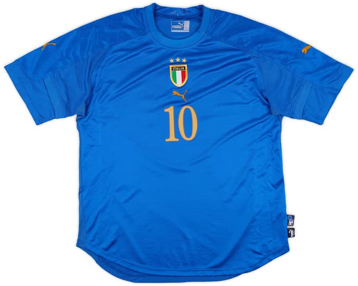 2004-06 Italy Home Shirt Totti #10 - 7/10 - (XL)