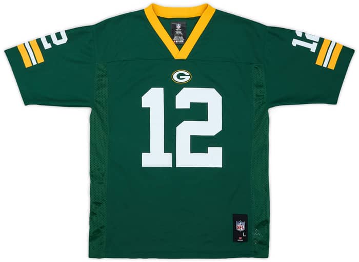 2012-16 Green Bay Packers Rodgers #12 NFL Replica Home Jersey - 7/10 - (L.Boys)