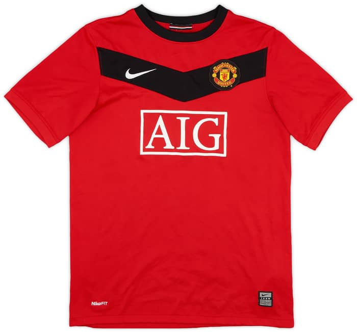 2009-10 Manchester United Home Shirt Owen #7 - 7/10 - (L.Boys)