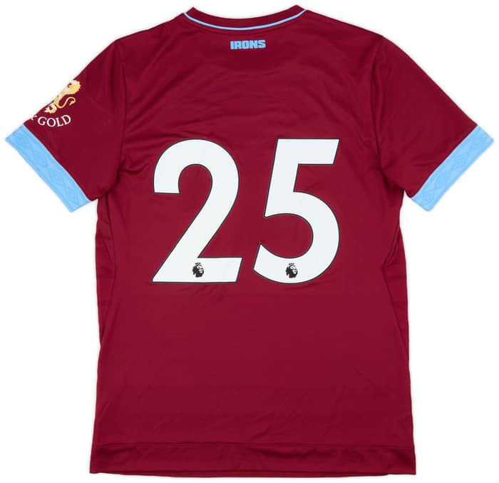 2018-19 West Ham Match Issue Home Shirt #25 (Balbuena)