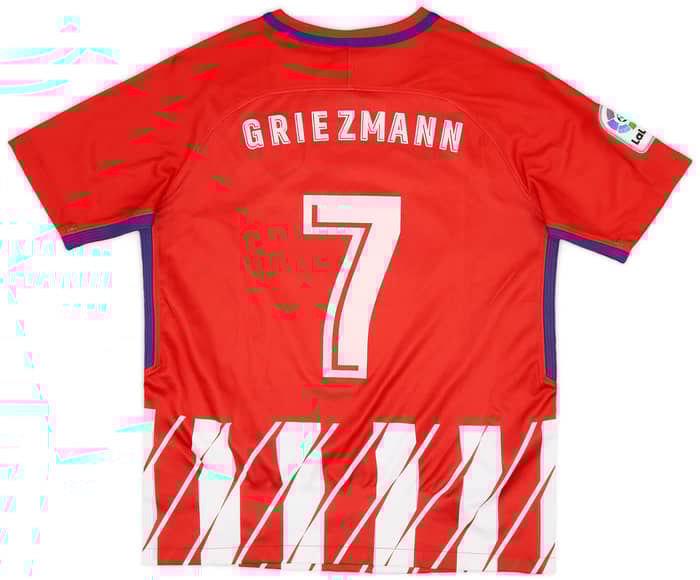 2017-18 Atletico Madrid Home Shirt Griezmann #7 - 5/10 - (XL.Boys)