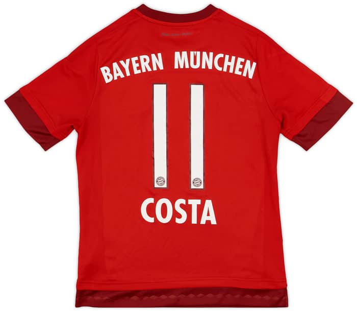 2015-16 Bayern Munich Home Shirt Costa #11 - 7/10 - (L.Boys)