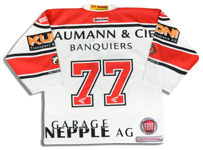 2013-14 EHC Basel Young Sharks #77 Sw4U Jersey (Away) XL