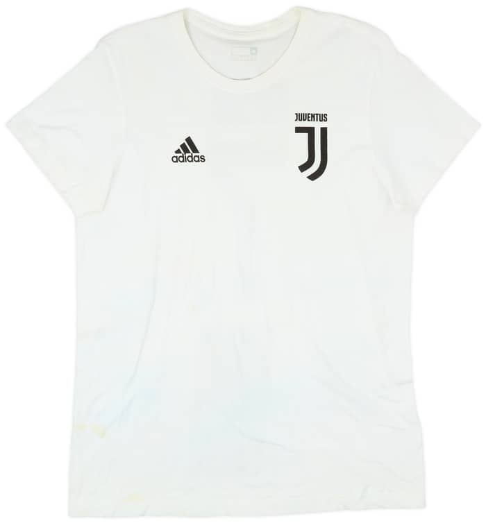 2018-2019 Juventus adidas Cotton Tee - 7/10 - (L)