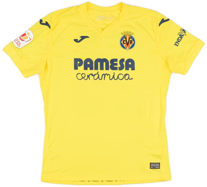 2020-21 Villarreal Match Issue Copa del Rey Home Shirt Capoue #25