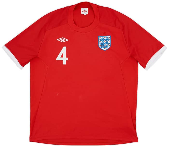 2010-11 England Away Shirt Gerrard #4 - 7/10 - (XXL)