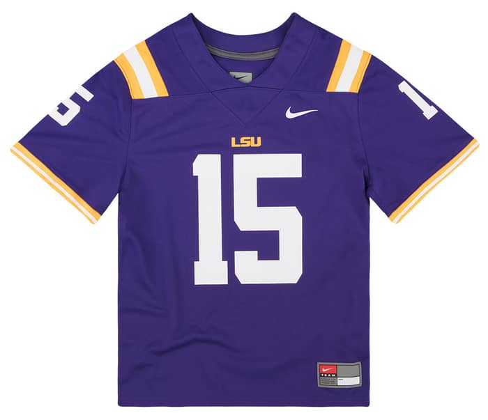 2017-18 LSU Tigers Brennan #15 Nike Jersey (Away) Y