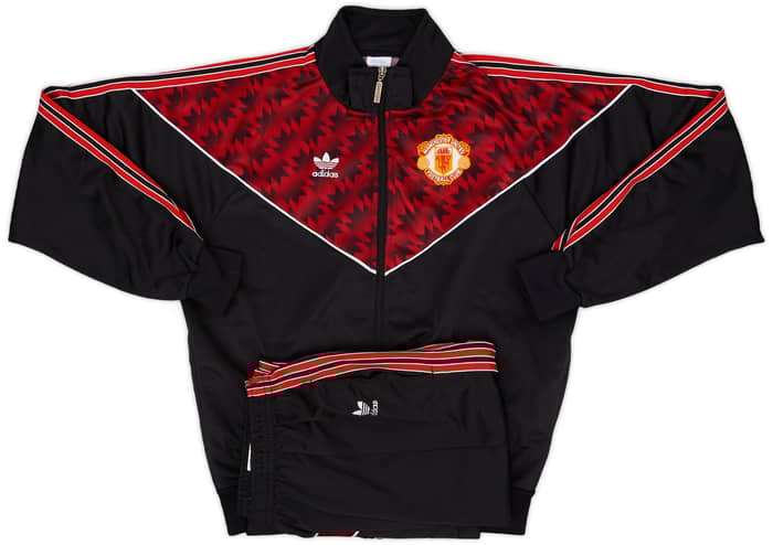 1990-92 Manchester United adidas Tracksuit - 8/10 - (M)