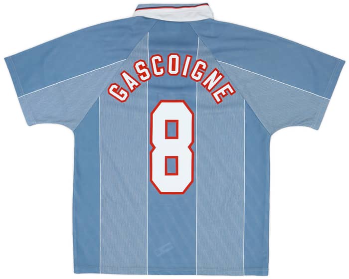 1996-97 England Away Shirt Gascoigne #8 - 9/10 - (L)