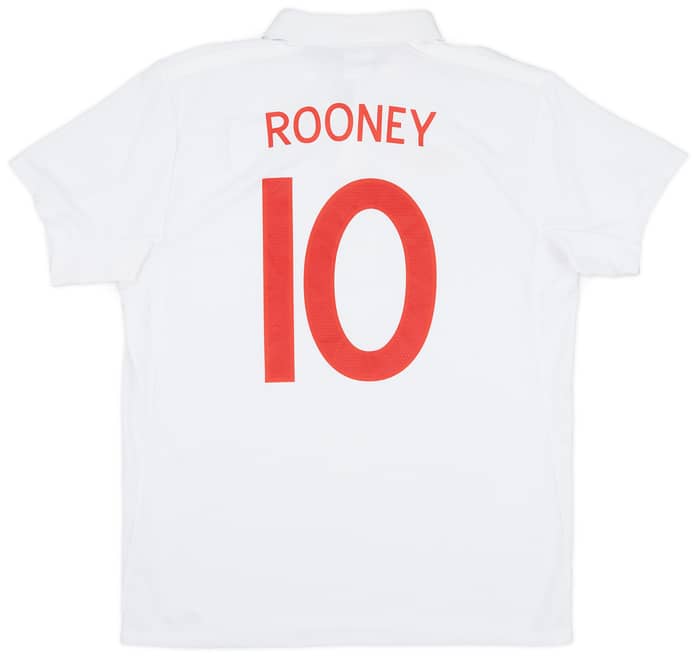 2009-10 England 'South Africa' Home Shirt Rooney #10 - 9/10 - (L)