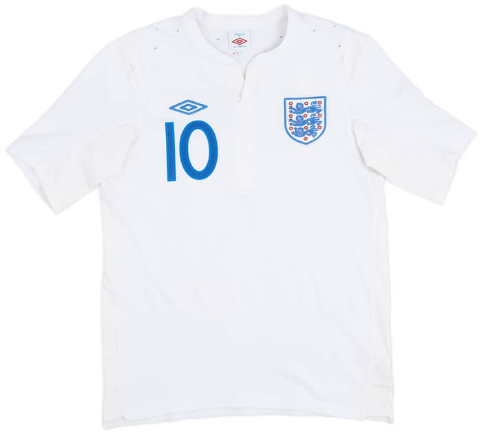 2010-11 England Home Shirt Rooney #10 - 7/10 - (S)