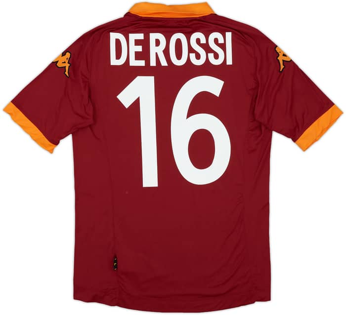 2012-13 Roma Home Shirt De Rossi #16 - 10/10 - (L)