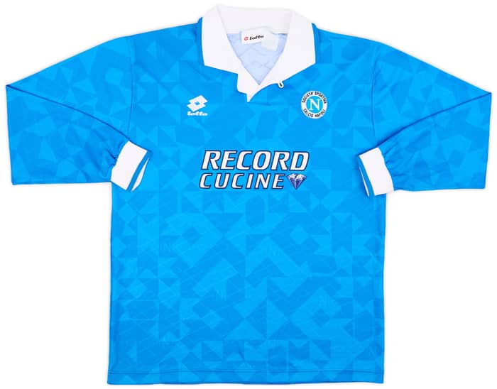 1994-96 Napoli Match Issue Home L/S Shirt #17