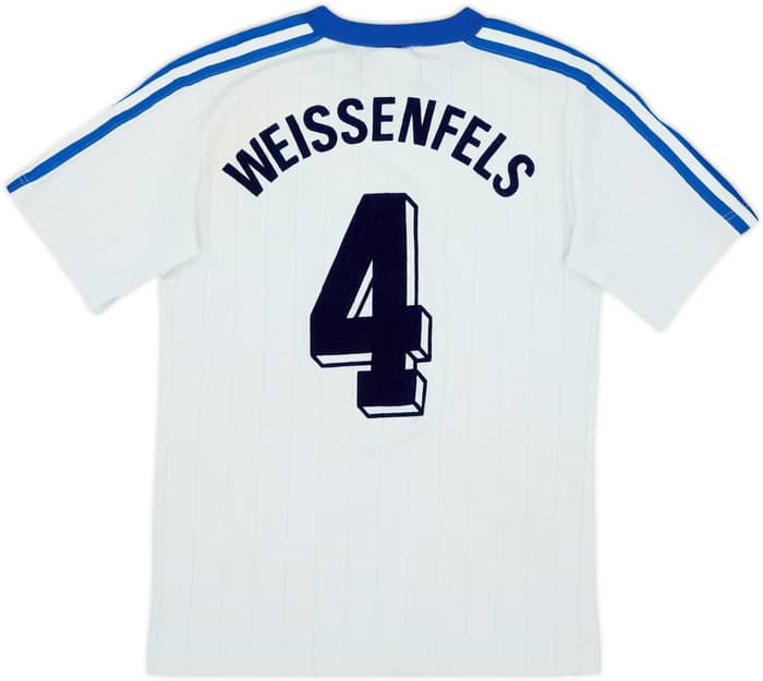 1980s adidas Template Shirt Weissenfels #4 - 6/10 - (XL.Boys)