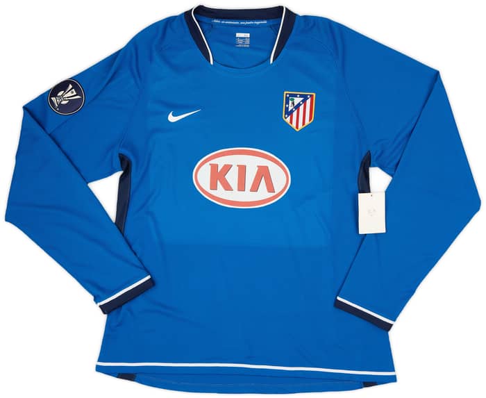 2007-08 Atletico Madrid Player Issue Away L/S Shirt Reyes #17 (XL)