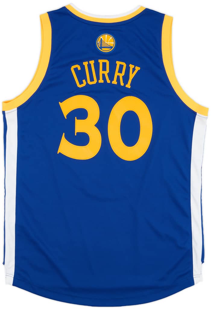 2010-14 Golden State Warriors Curry #30 adidas Swingman Away Jersey - 6/10 - (M)